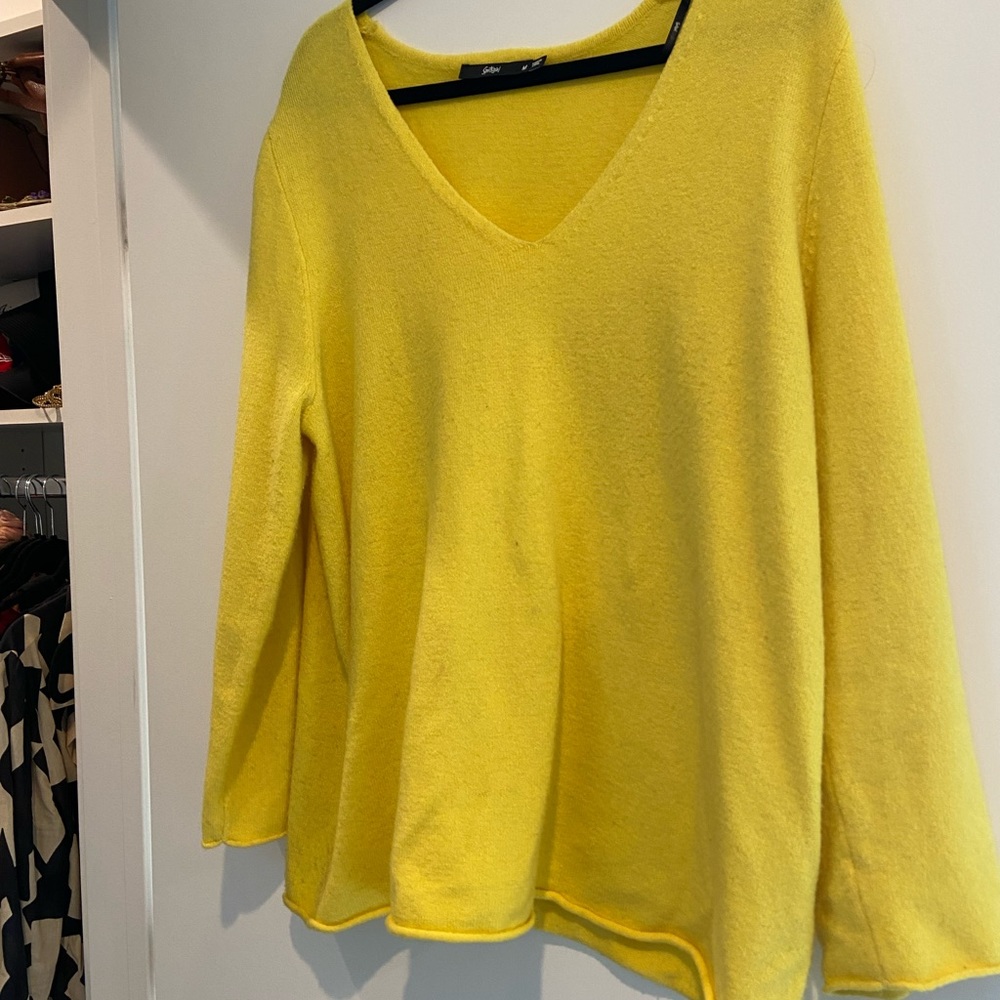 Yellow Oversized Light Sweater